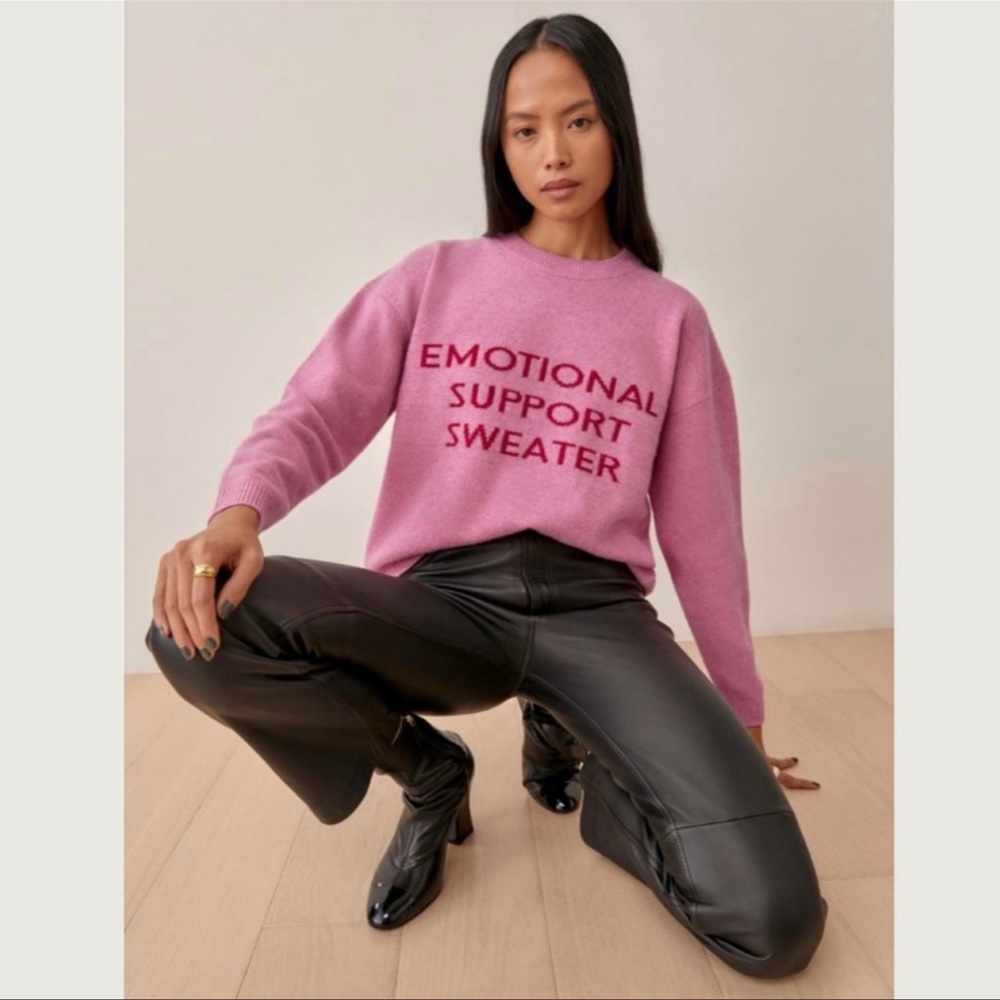 Reformation Emotional Support Regenerative Wool Sweater Small